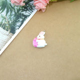 10pcs Easter Bunny Chicken Charms for Jewelry Making DIY Pendants Bulk
