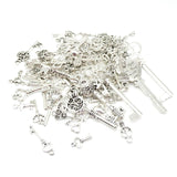 Vintage 35 Alloy Key Pendant Charms for Jewelry Making