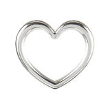 5pcs Stainless Steel Charms Big Heart Pendant DIY Jewelry Making