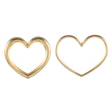 5pcs Stainless Steel Charms Big Heart Pendant DIY Jewelry Making