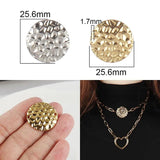 5pcs Stainless Steel Charms Big Heart Pendant DIY Jewelry Making