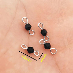 100pcs Crystal Beads Charms 12x4mm for DIY Jewelry
