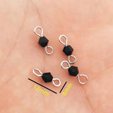 100pcs Crystal Beads Charms 12x4mm for DIY Jewelry