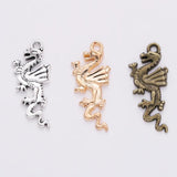 20Pcs Dragon Pendant Animal Charms for DIY Jewelry Necklace Earrings