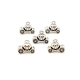 20pcs Pumpkin Carriage Charms Tibetan Silver Pendants DIY Craft