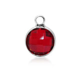 20pcs 8.6mm Colorful Birthstone Crystal Charms for DIY Jewelry Making
