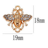 20Pcs Zircon KC Colour Bee Pendant DIY Jewelry Set
