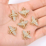20Pcs Zircon KC Colour Bee Pendant DIY Jewelry Set