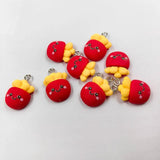 10pcs Small French Fries Resin Charms for DIY Crafts C543
