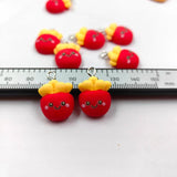 10pcs Small French Fries Resin Charms for DIY Crafts C543