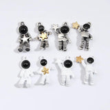 10pcs Enamel Astronaut Star Charms Spaceman Pendant for DIY Jewelry Making