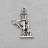 Vintage Alloy Street Lamp Charms Pendant 14*27mm