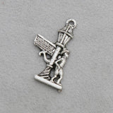 Vintage Alloy Street Lamp Charms Pendant 14*27mm