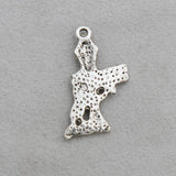 Vintage Alloy Street Lamp Charms Pendant 14*27mm