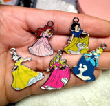 10 Cartoon Enamel Pendant Necklace Charm DIY Craft Supplies