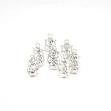 25 Alloy 3D Kerosene Lamp Charms for DIY Jewelry Making