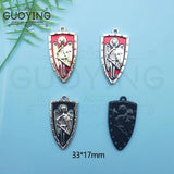 10pcs Halloween Theme Charms for DIY Jewelry Making
