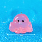 10pcs Luminous Octopus Resin Charms for Jewelry Making Earring Necklace Keychain