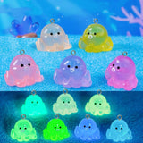 10pcs Luminous Octopus Resin Charms for Jewelry Making Earring Necklace Keychain