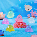 10pcs Luminous Octopus Resin Charms for Jewelry Making Earring Necklace Keychain