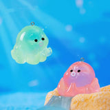 10pcs Luminous Octopus Resin Charms for Jewelry Making Earring Necklace Keychain
