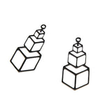 Origami Cube Stainless Steel Charm for Jewelry Making