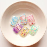 12pcs Transparent Phone Charms DIY Jewelry Making Accessories