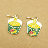Enamel Pepper Noodle Charm for DIY Jewelry Making Craft Supplies