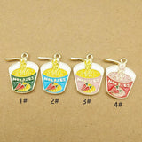 Enamel Pepper Noodle Charm for DIY Jewelry Making Craft Supplies