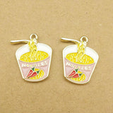 Enamel Pepper Noodle Charm for DIY Jewelry Making Craft Supplies
