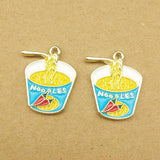 Enamel Pepper Noodle Charm for DIY Jewelry Making Craft Supplies