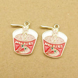 Enamel Pepper Noodle Charm for DIY Jewelry Making Craft Supplies