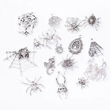 100g/Lot Mixed Animal Pendants Silver Random Spider Mixed Charms