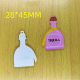 10pcs Cartoon Bottle Charms for Jewelry Making