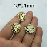 10pcs Cartoon Bee Enamel Charms for DIY Earrings Bracelets Necklaces