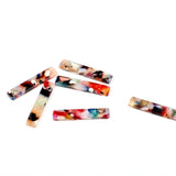 Tortoise Shell Charm Acrylic Pendant Boho Leopard Print Earring Part