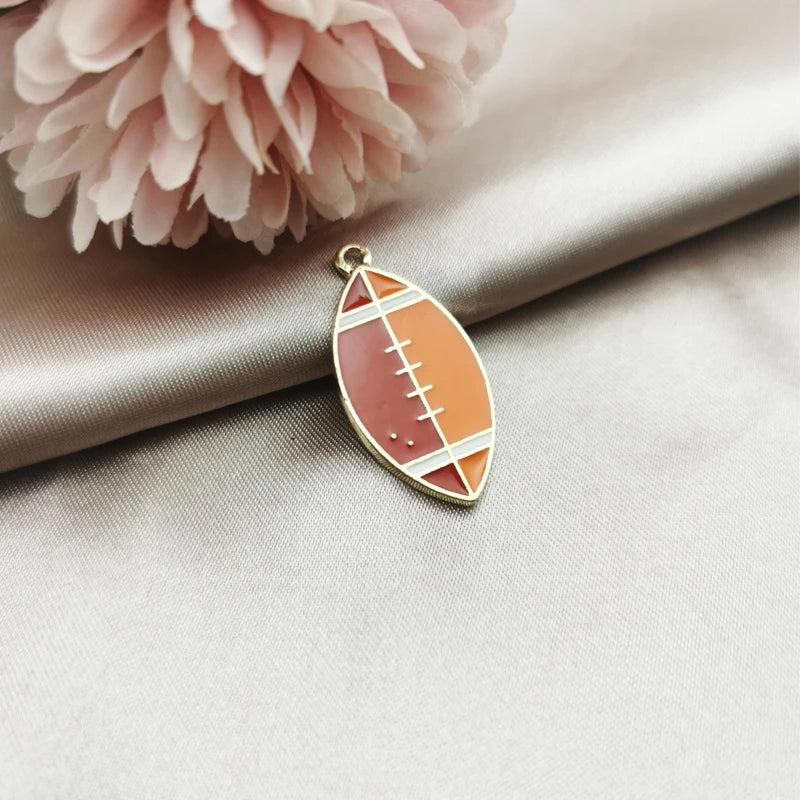 10pcs Sports Charms Pendant Metal Earrings Finding DIY Bracelet Jewelry
