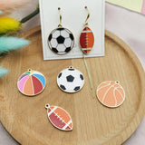 10pcs Sports Charms Pendant Metal Earrings Finding DIY Bracelet Jewelry