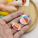 10pcs Sports Charms Pendant Metal Earrings Finding DIY Bracelet Jewelry