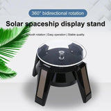 Solar Display Stand Watch Photography Rotating Turntable LED Light Display