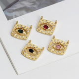 Meibeads Crystal Turkey Evil Eye Charm Pendant for DIY Jewelry