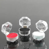 10pcs Acrylic Crystal Ring Storage Box Organizer Case Clear