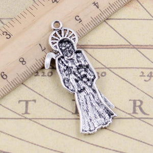 10pcs Charms Grim Reaper Death 51x19mm Tibetan Silver Pendants