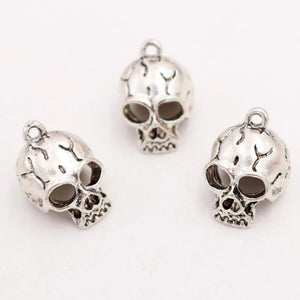 6pcs Skull Pendants Punk Rock Bracelet Earrings DIY Jewelry A2104