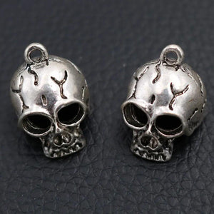 6pcs Skull Pendants Punk Rock Bracelet Earrings DIY Jewelry A2104