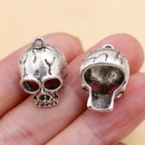 6pcs Skull Pendants Punk Rock Bracelet Earrings DIY Jewelry A2104