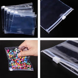 10pcs Clear PVC Zip Lock Bags Earrings Storage Pouch Self Sealing Jewelry Pack