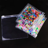 10pcs Clear PVC Zip Lock Bags Earrings Storage Pouch Self Sealing Jewelry Pack