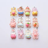 12pcs Cartoon Animal Charm Pendant for DIY Jewelry Making