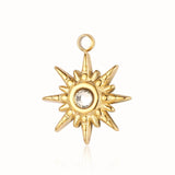 3pcs Stainless Steel Evil Eye Moon Hamsa Pendant